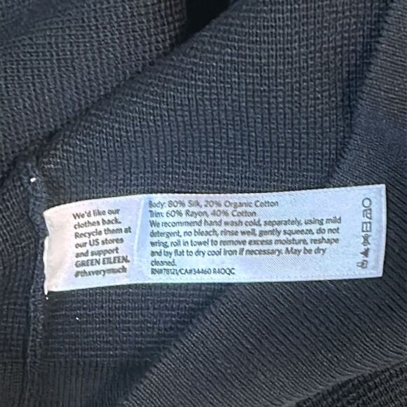 Black Zip Cardigan Eileen Fisher - Picture 6 of 6